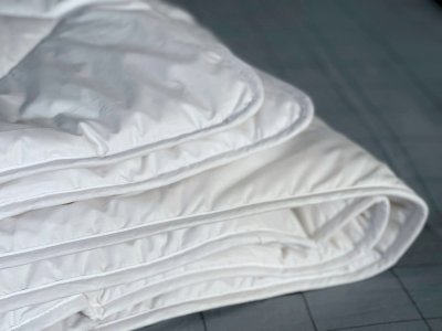одеяло merino (200 × 220, шерсть мериноса, 300 гр/м2., 100 % хлопок, пуходержащий тик )
